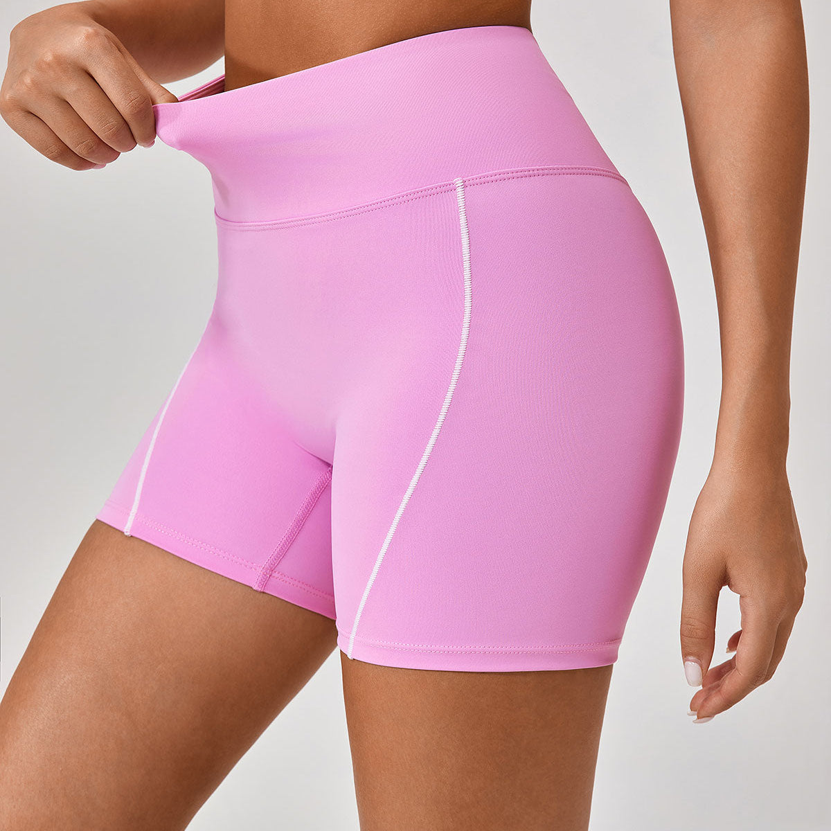 Shewess™ Pembe Yüksek Streç Yoga Pantolonu