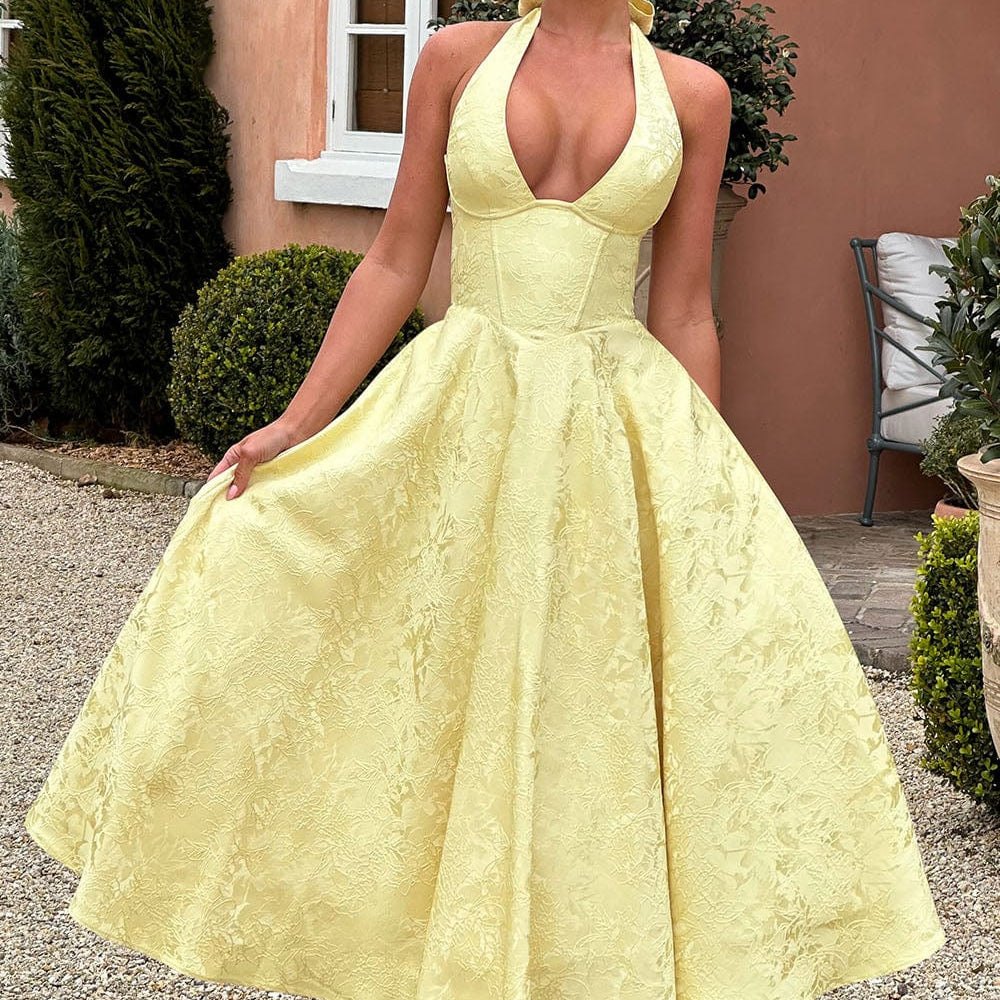 Lime Midi Elbise