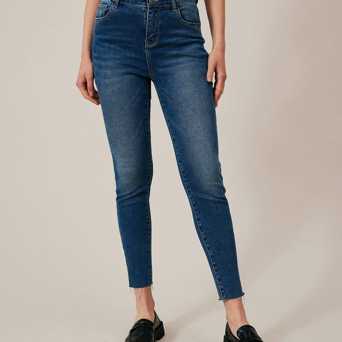 Shewess™ Birinci Sınıf Kumaştan Yüksek Belli Skinny Jeans