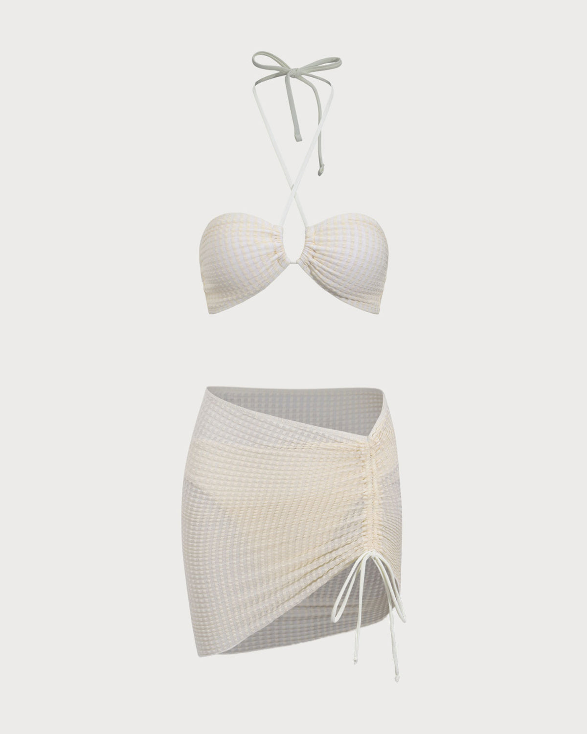 Shewess™ Bej Straplez Bikini Takımı