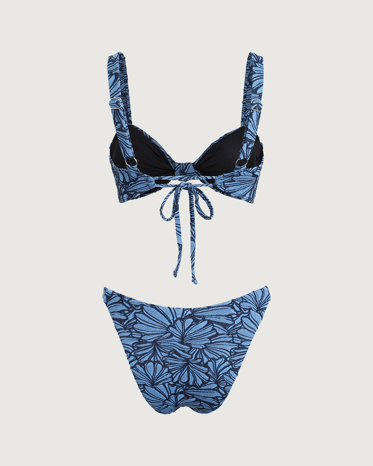 Shewess™ Mavi Geometrik Twist Bikini Takımı