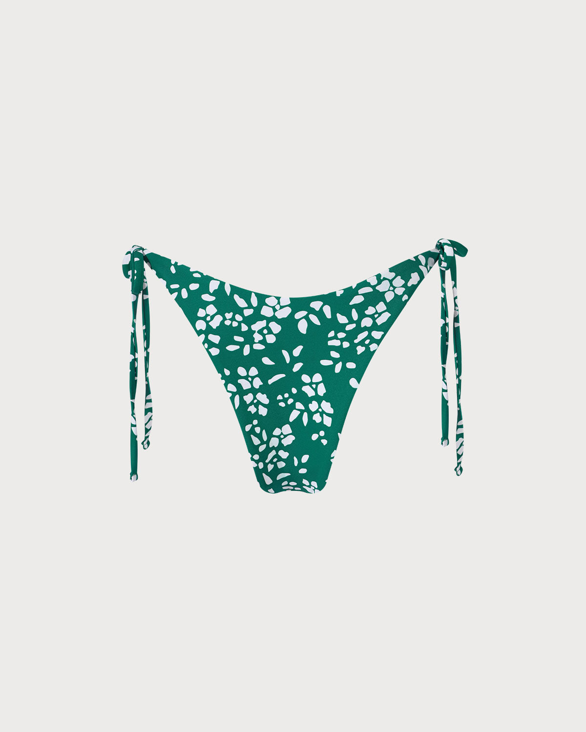 Shewess™ Yeşil Çift Taraflı Çiçek Bağlamalı Bikini Altı