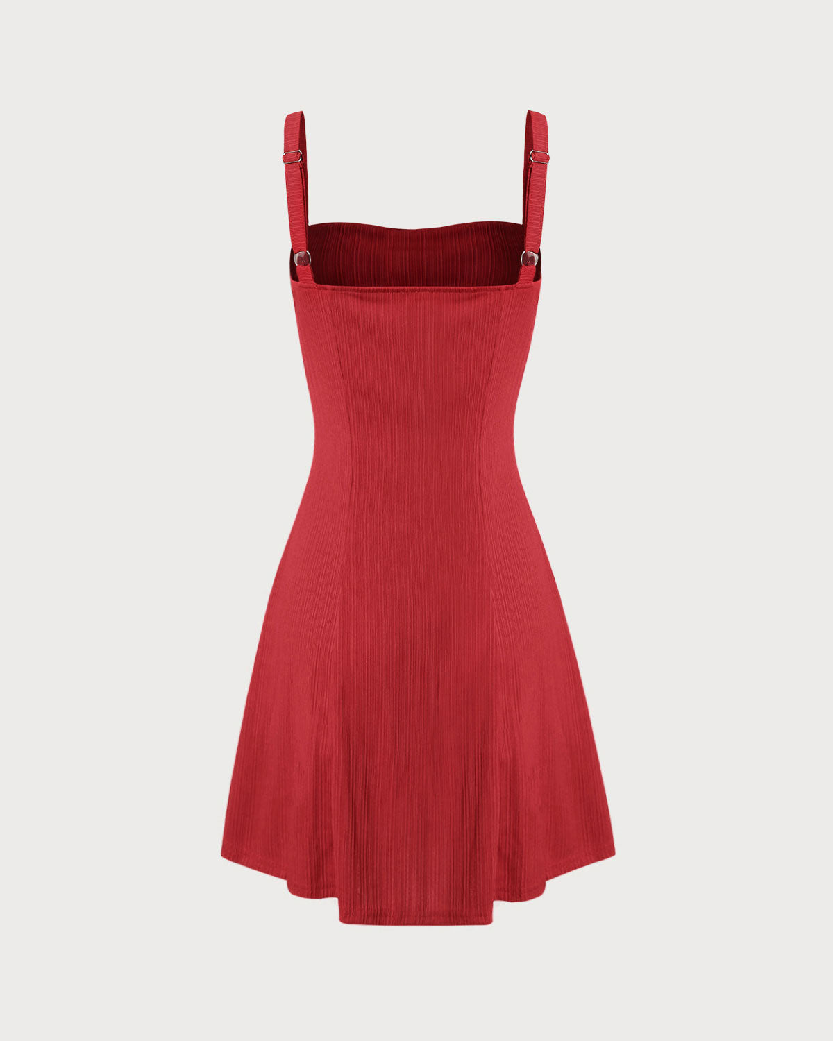 Shewess™ Kırmızı A Kesim Slip Mini Elbise