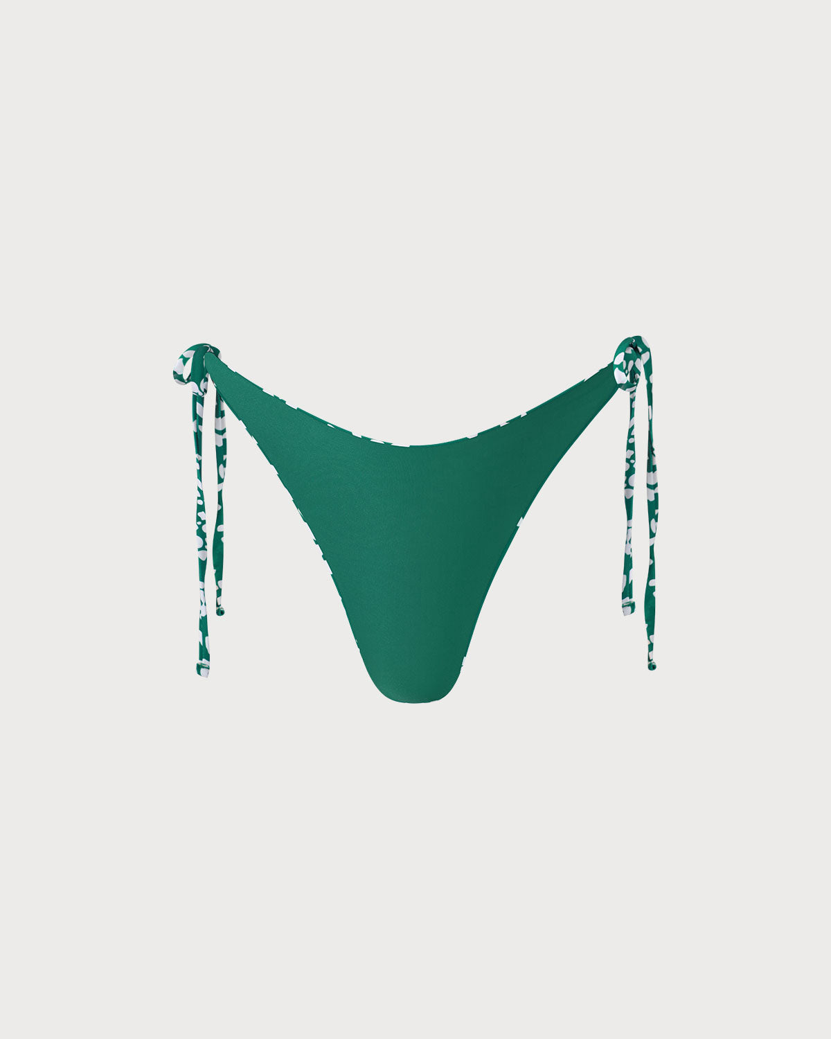Shewess™ Yeşil Çift Taraflı Çiçek Bağlamalı Bikini Altı