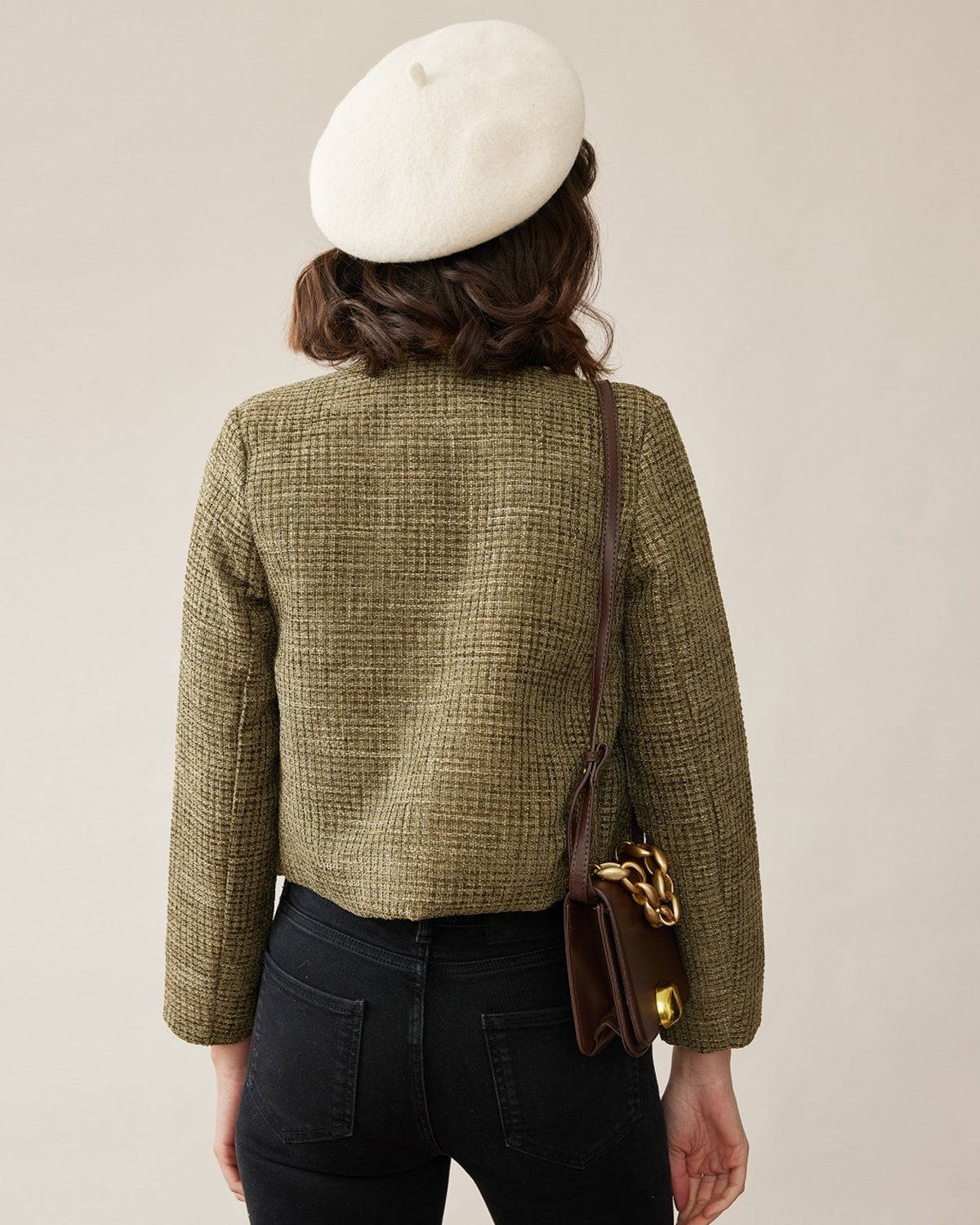 Shewess™ Vintage Katı Tüvit Ceket