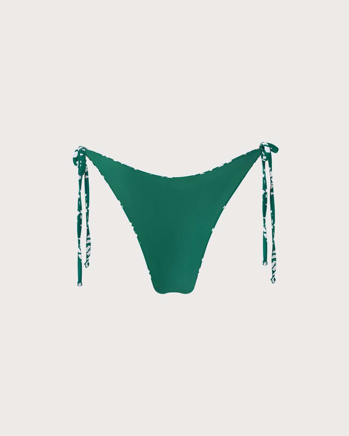 Shewess™ Yeşil Çift Taraflı Çiçek Bağlamalı Bikini Altı