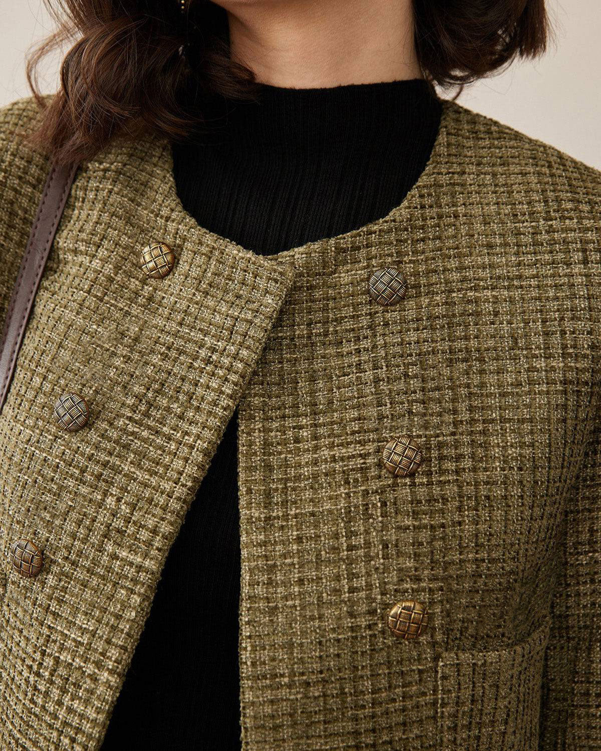 Shewess™ Vintage Katı Tüvit Ceket