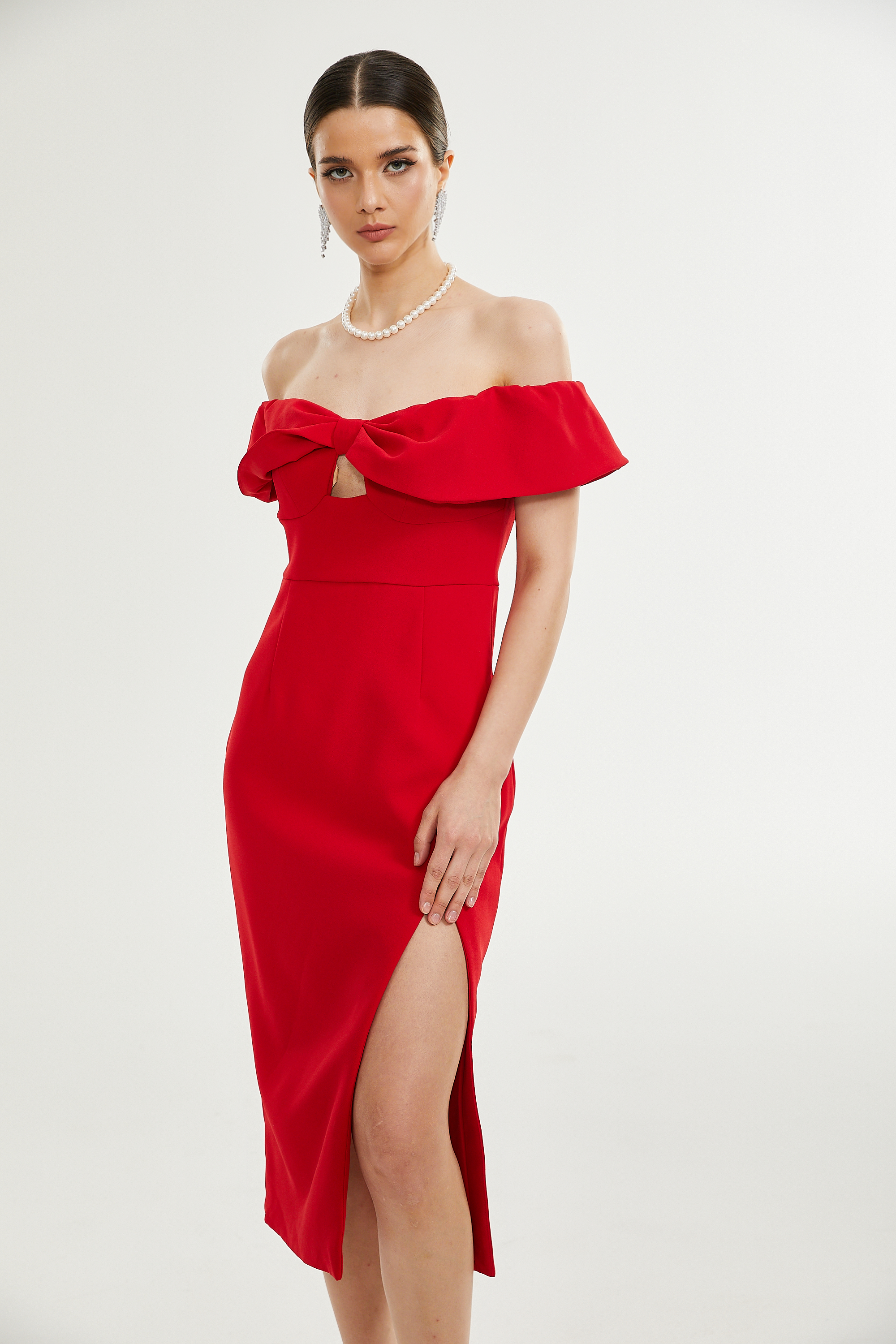 Catriona midi elbise