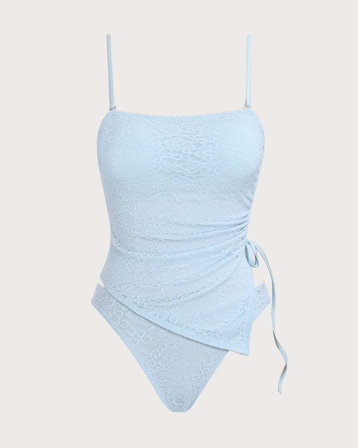 Shewess™ Mavi Dantelli Dantelli Tankini Mayo