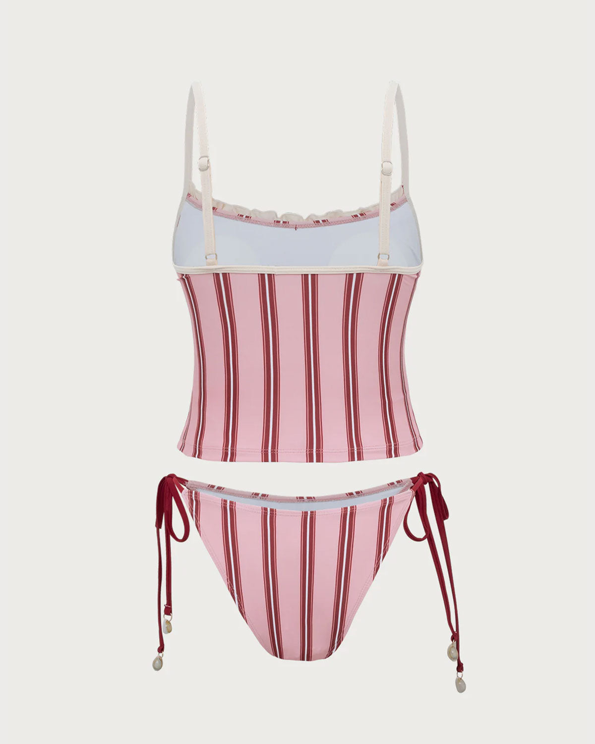 Shewess™ Pembe Çizgili Tankini Mayo