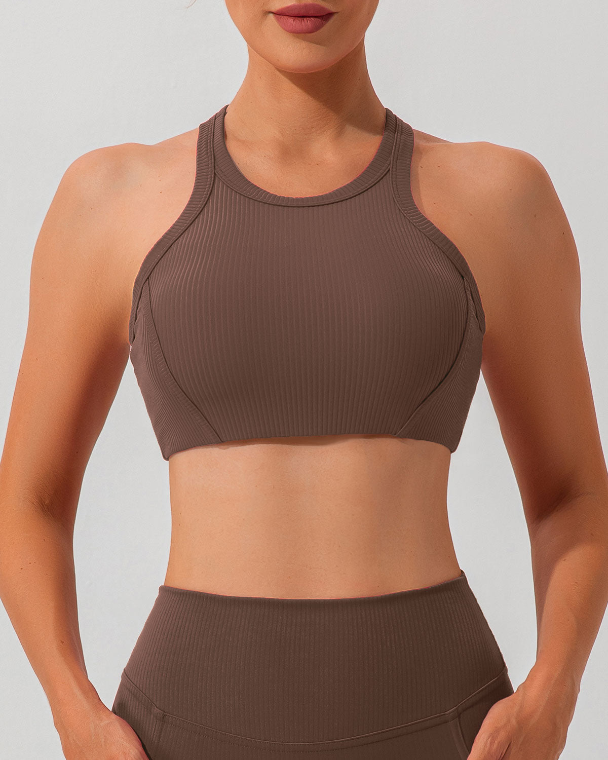 Shewess™ Kahverengi İ-Back Yoga Atlet