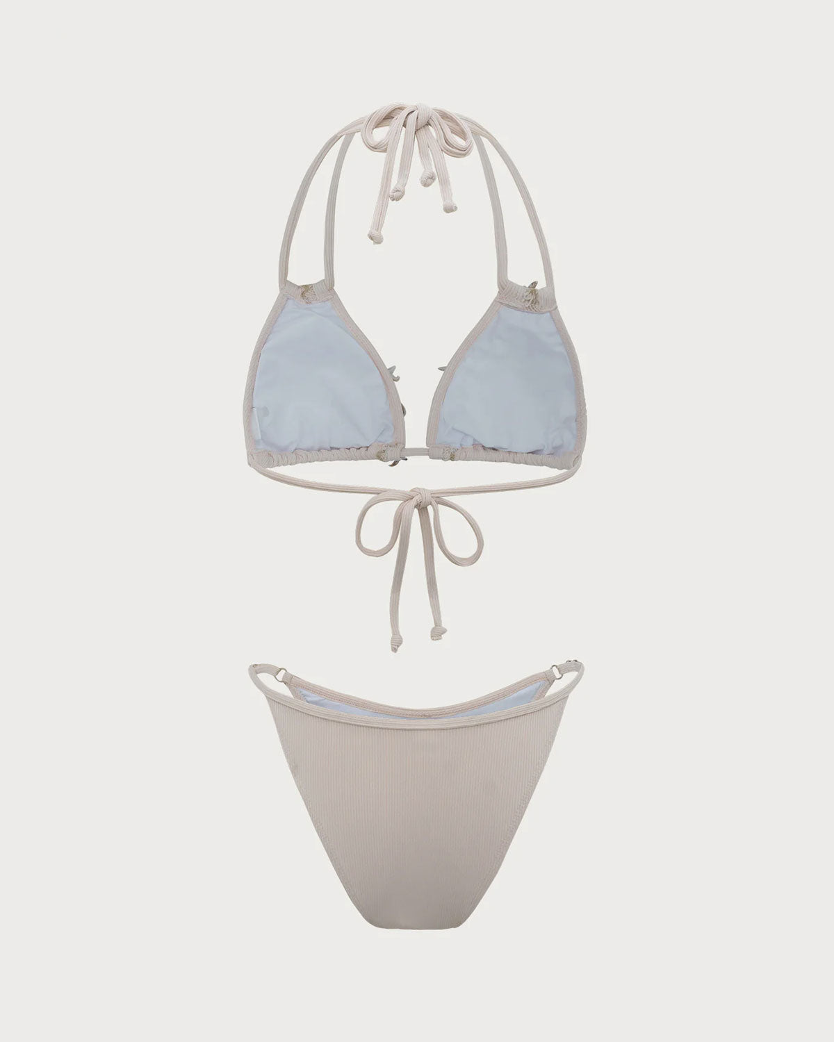Shewess Beyaz Deniz Kabuğu İşlemeli Bikini Takımı