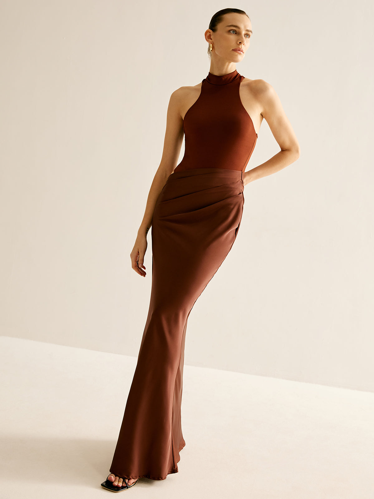 Cutout Slim Elbise