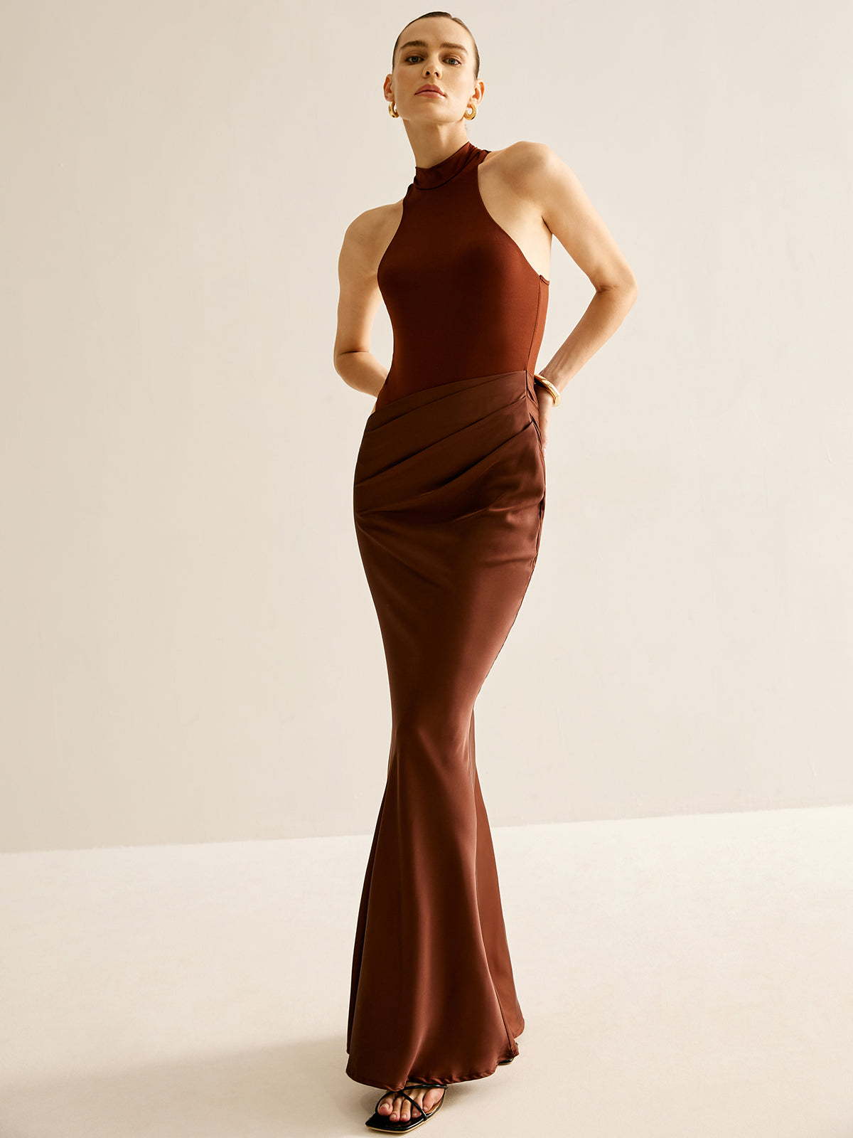 Cutout Slim Elbise