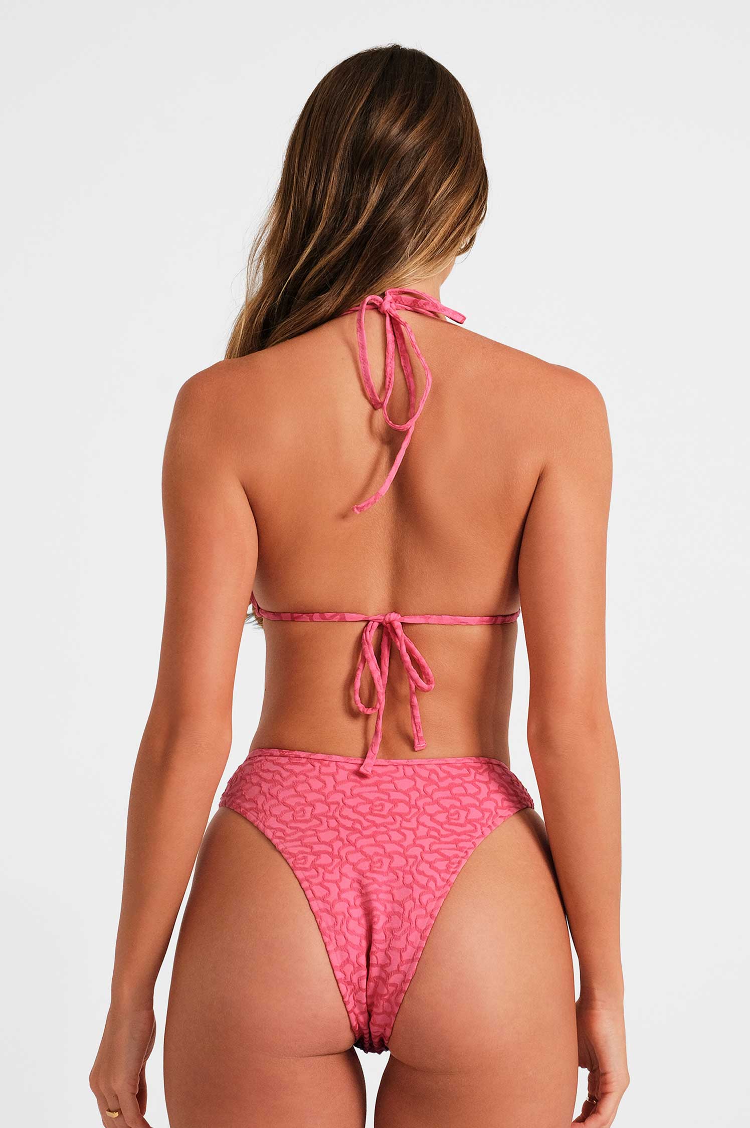 Shewess™ Isabelle Üçgen Üst / Rosy Glow Jacquard (Son İndirim)