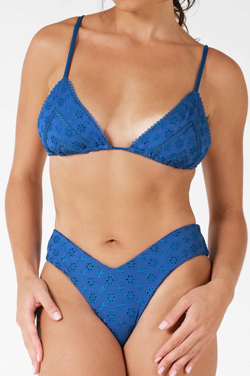 Shewess™ Stassy Cesur Alt / Sapphire Eyelet (Son İndirim)