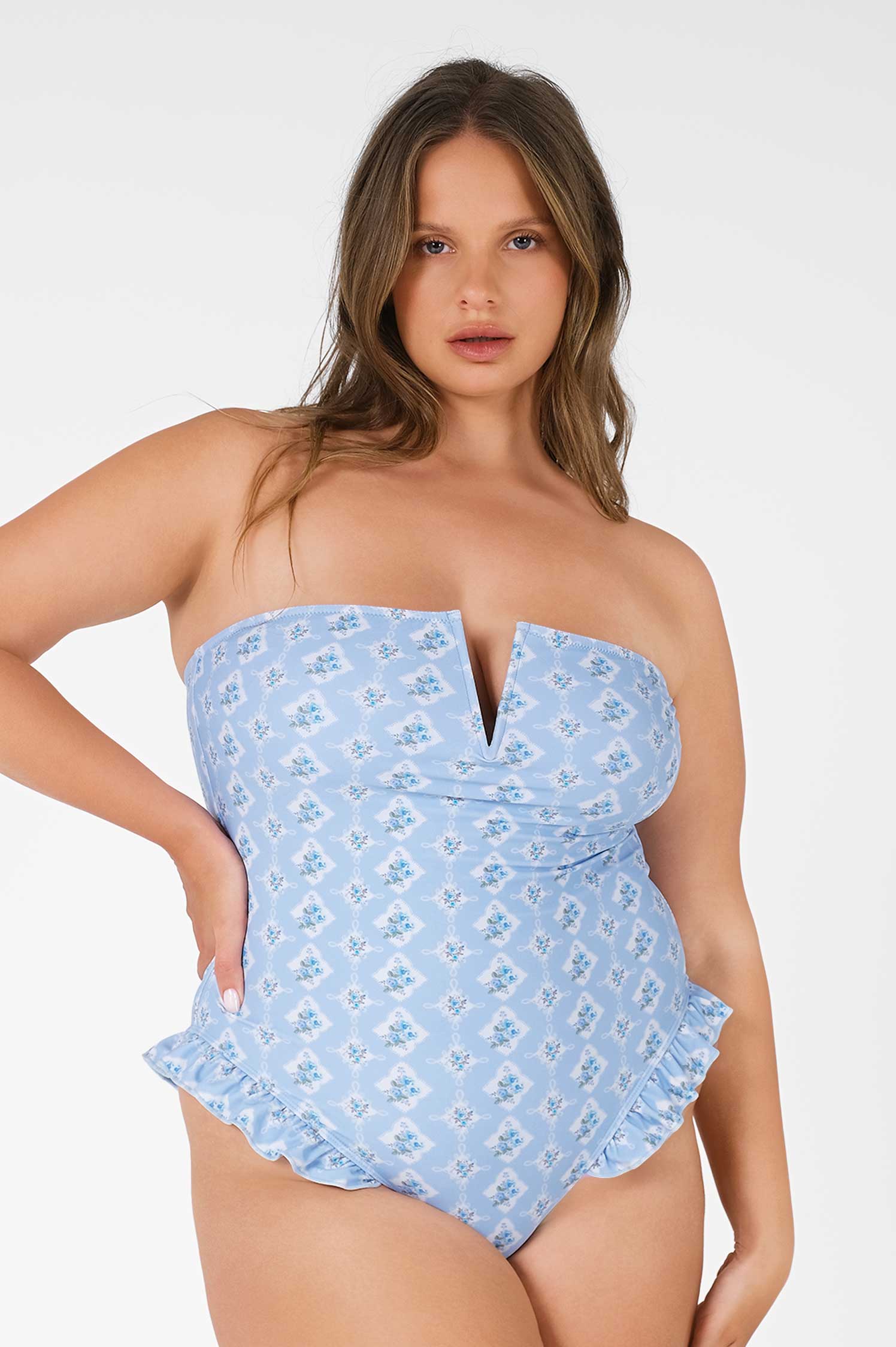 Shewess™ Lily Fırfırlı Tek Parça / Hamptons