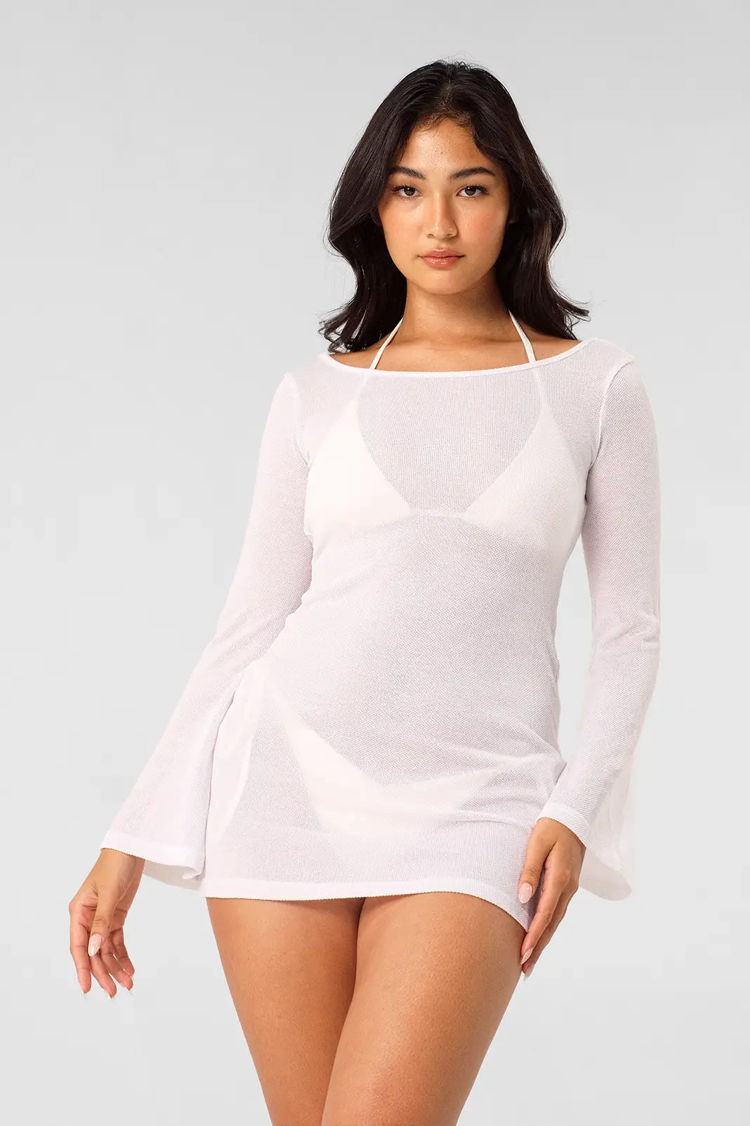 Shewess™ Meredith Sırtı Açık Elbise / Cloud Knit