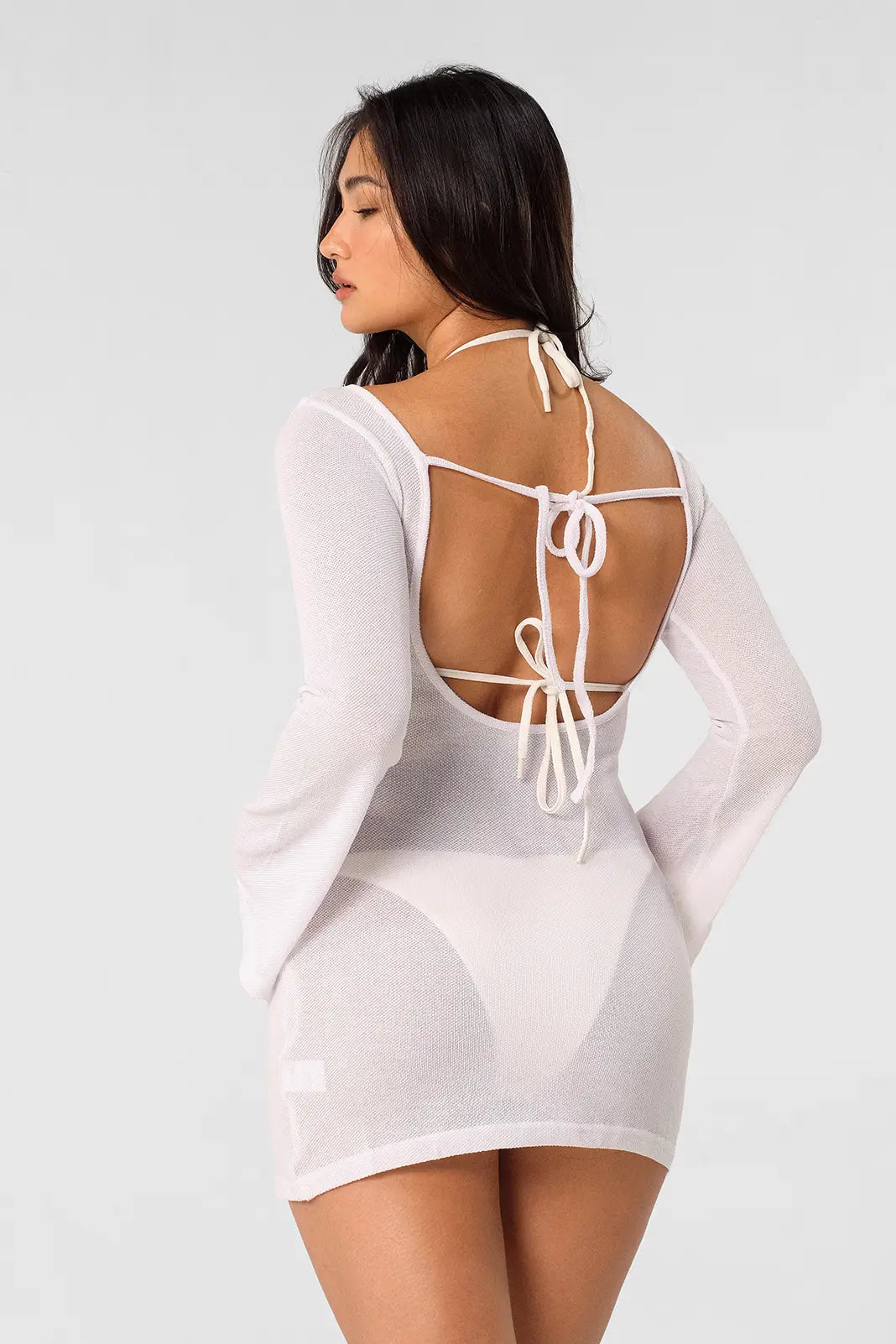 Shewess™ Meredith Sırtı Açık Elbise / Cloud Knit