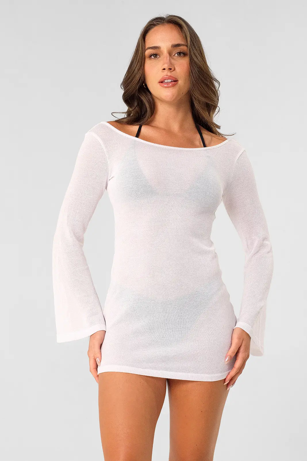 Shewess™ Meredith Sırtı Açık Elbise / Cloud Knit
