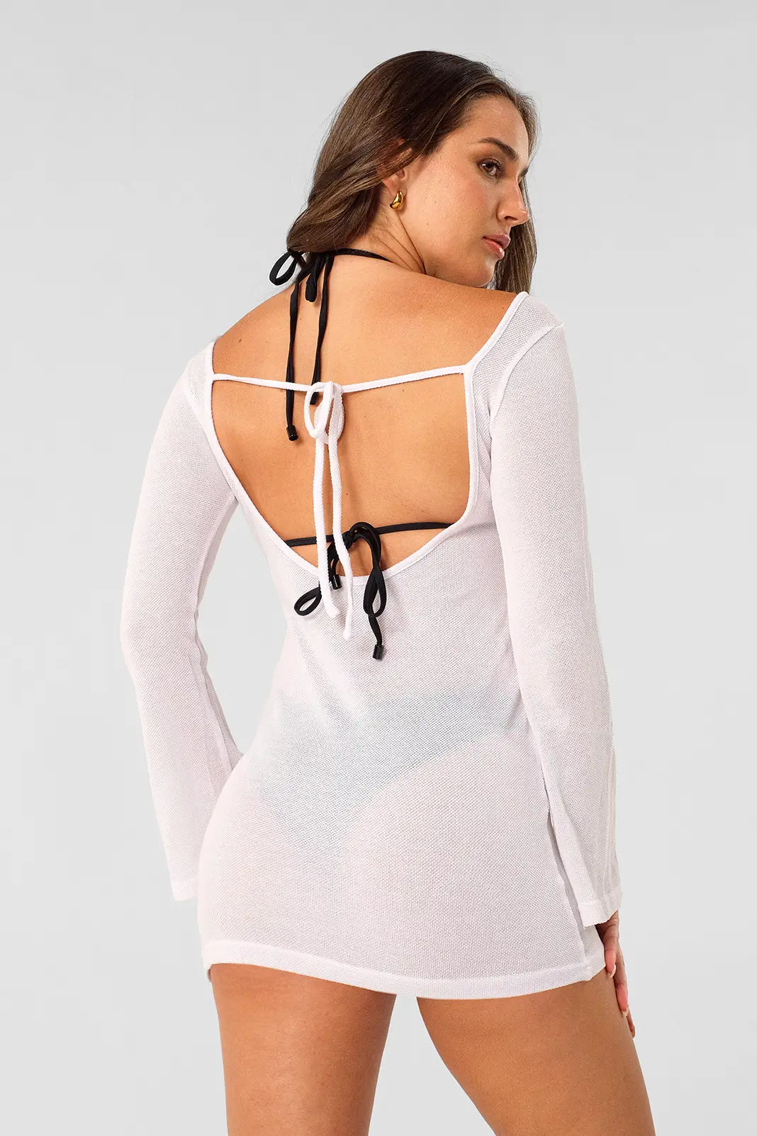Shewess™ Meredith Sırtı Açık Elbise / Cloud Knit