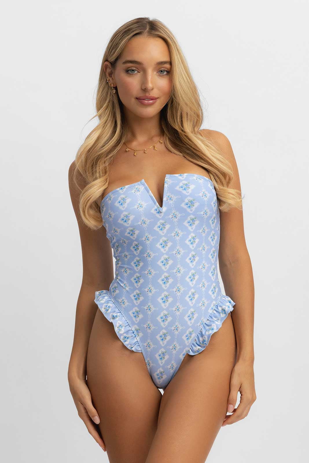 Shewess™ Lily Fırfırlı Tek Parça / Hamptons