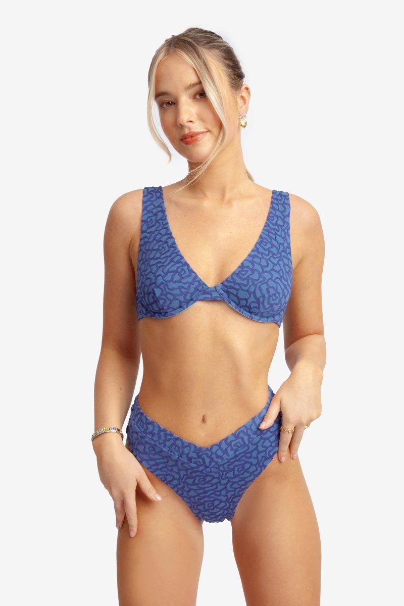 Shewess™ Valentina Yüksek Bel Orta Kapalı Alt / Midnight Jacquard