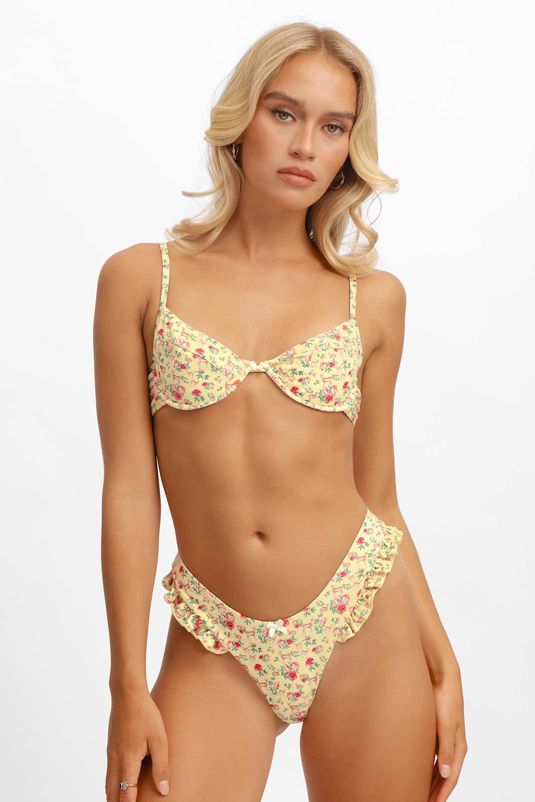 Shewess™ Candice Destekli Bikini Üstü / Pembe Geyik