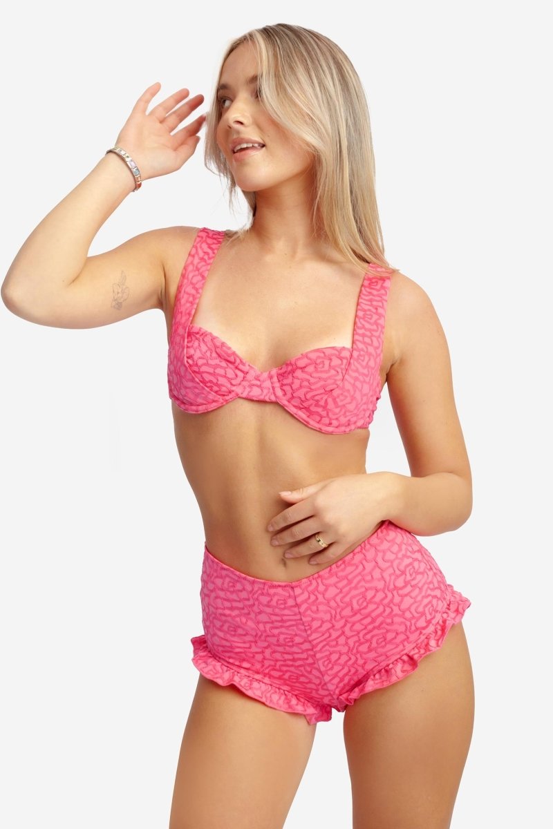 Shewess™ Şort Külot / Rosy Glow Jacquard