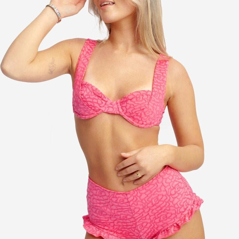 Shewess™ Şort Külot / Rosy Glow Jacquard