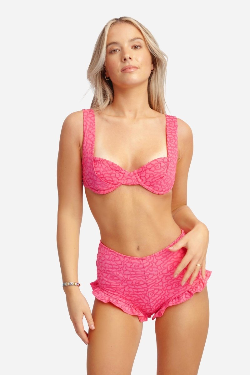 Shewess™ Şort Külot / Rosy Glow Jacquard