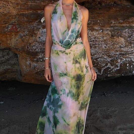 Antonia Halter Yaka Maxi Elbise