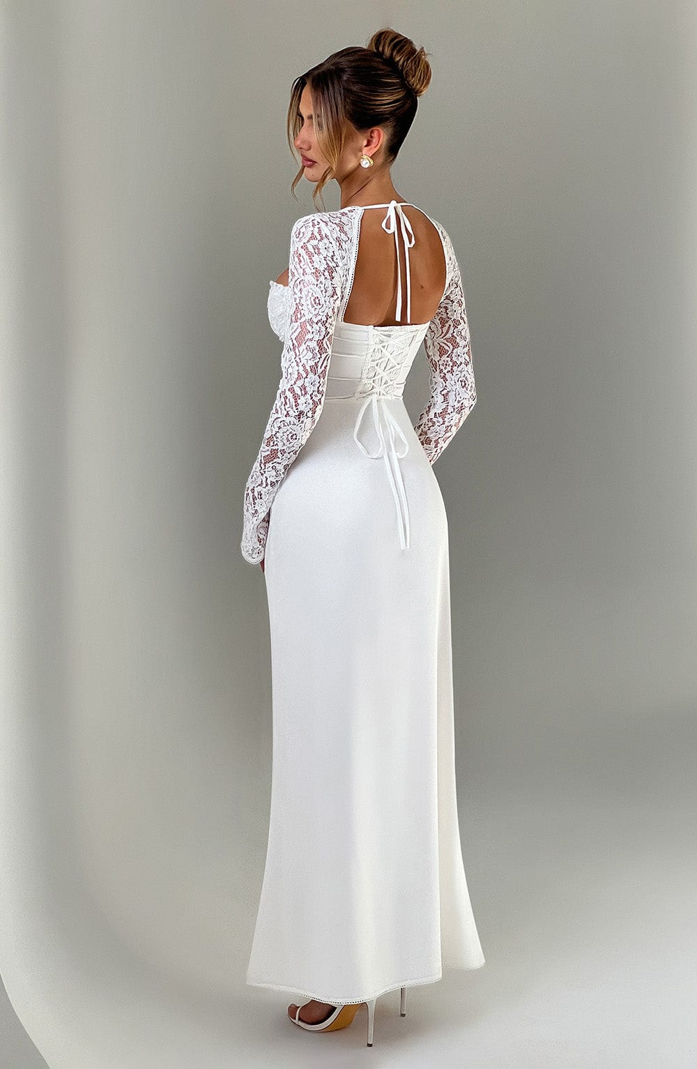 Aria Maxi Elbise - Beyaz