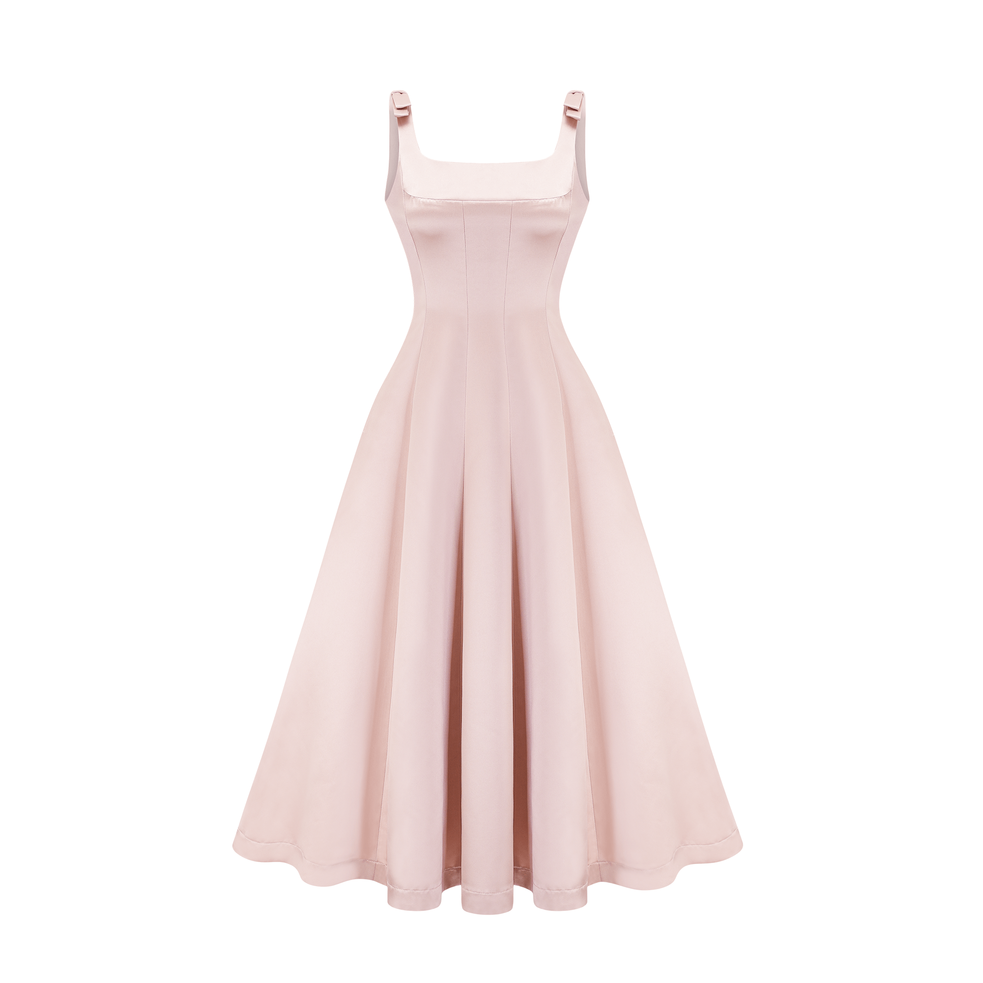 Coralie pile midi elbise
