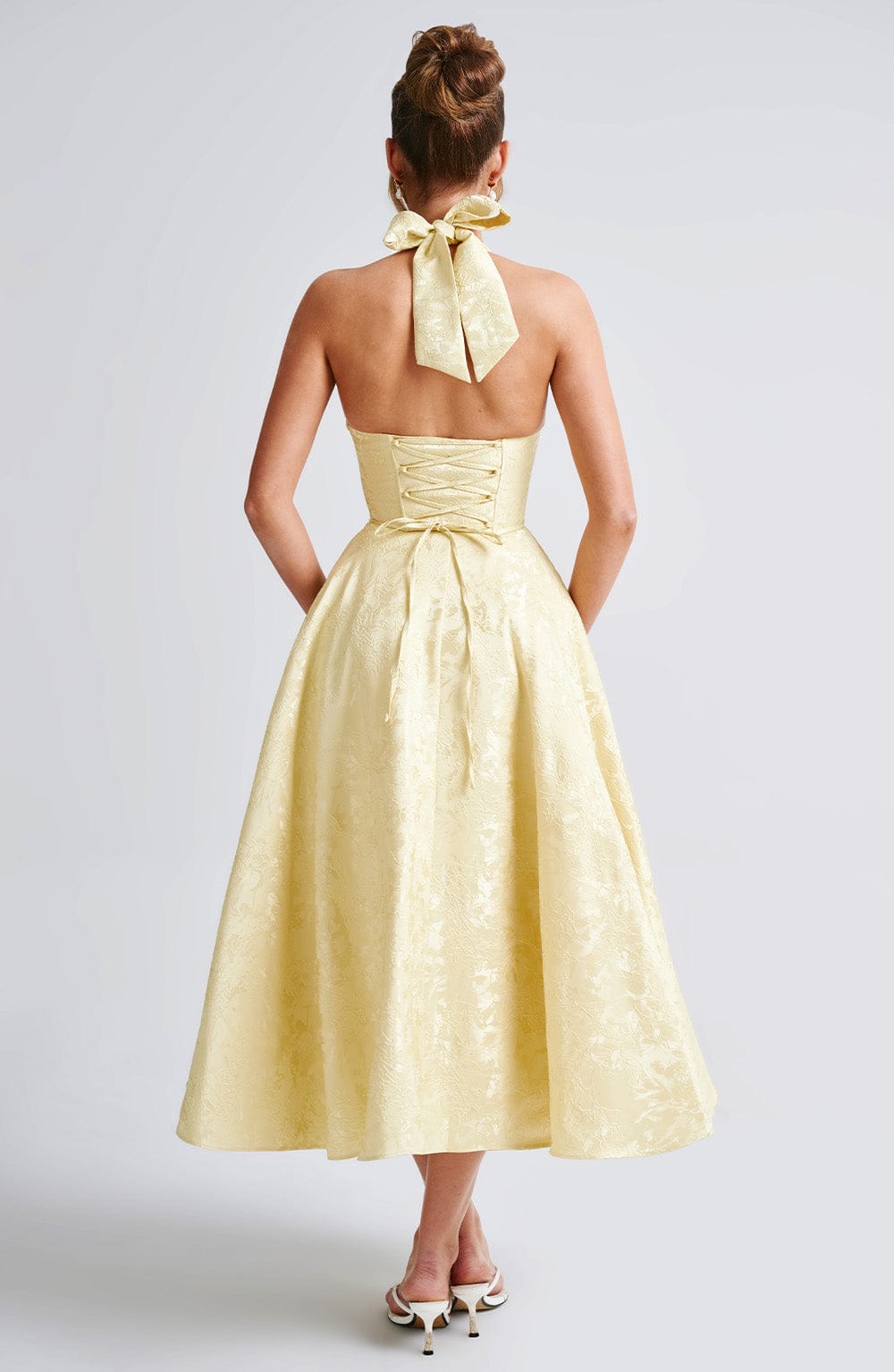 Lime Midi Elbise