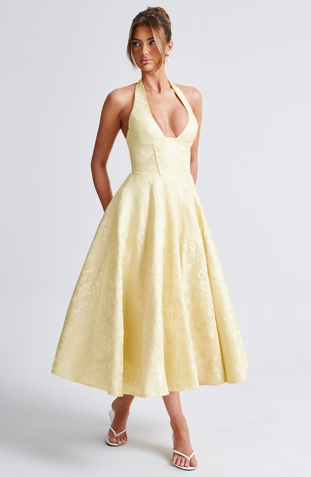 Lime Midi Elbise