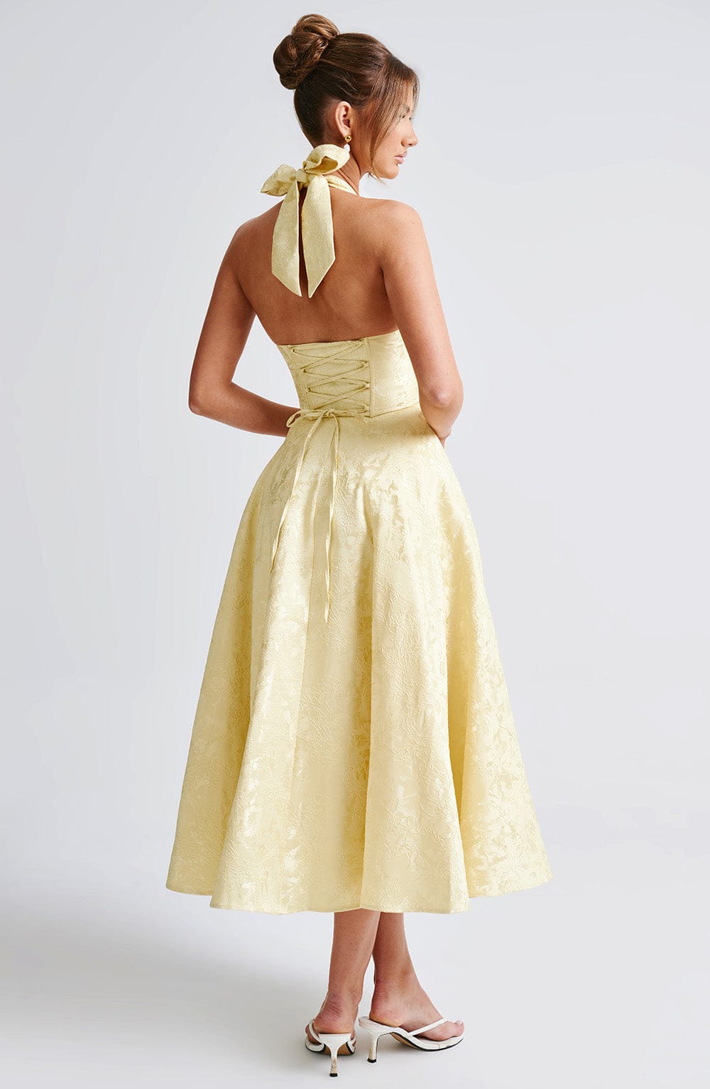 Lime Midi Elbise
