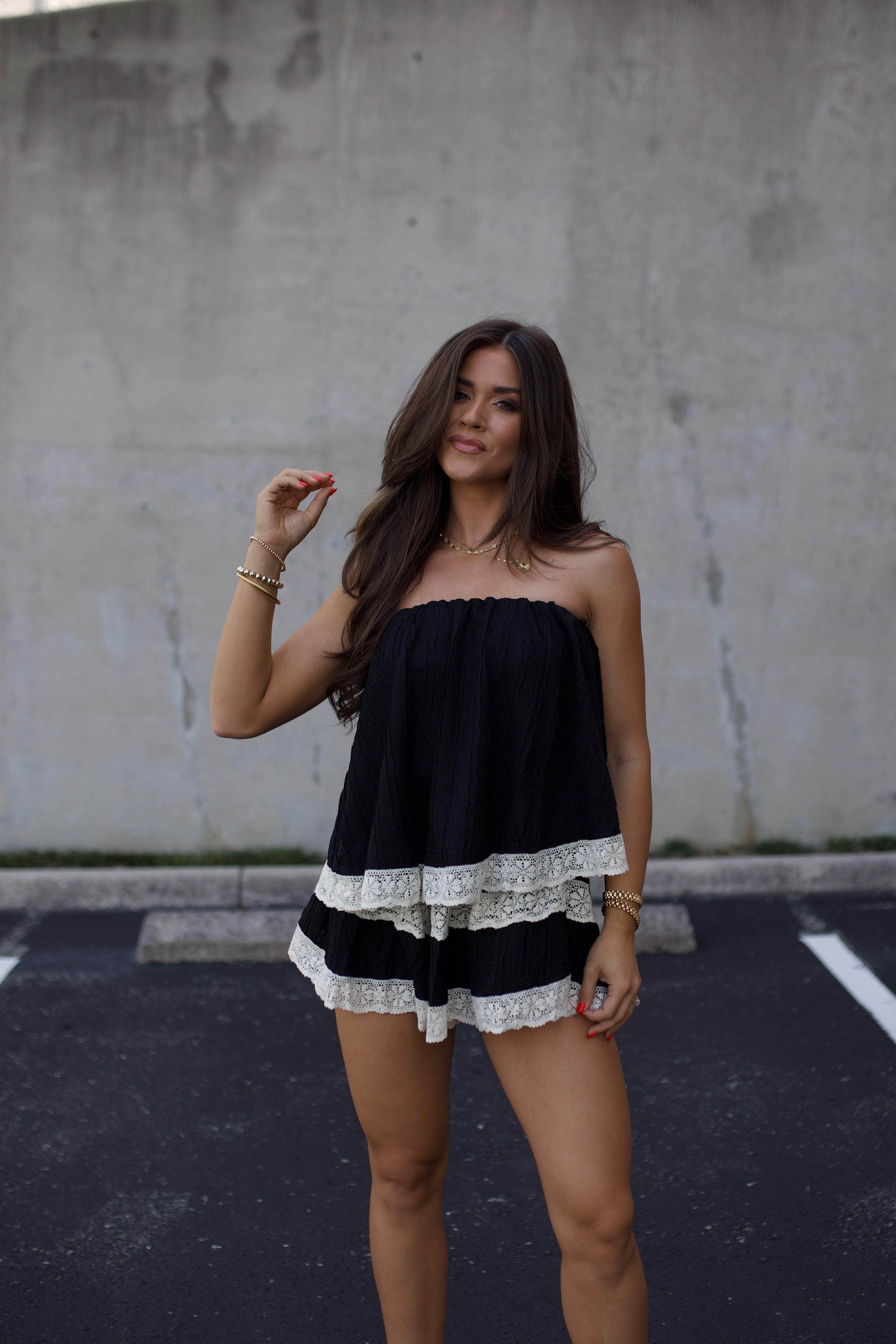 Shewess™  Dantelli Tüp Tulum