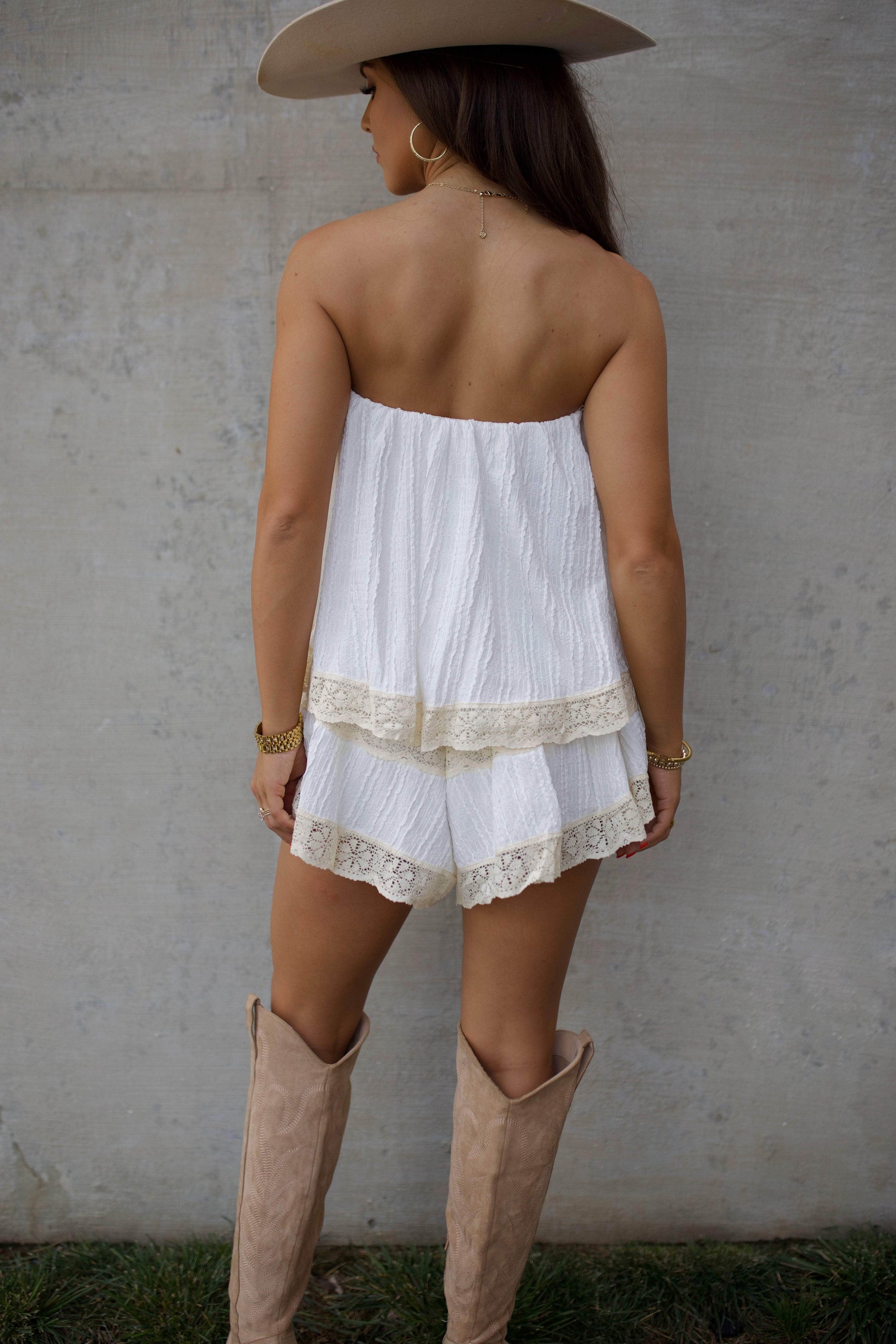 Shewess™  Dantelli Tüp Tulum