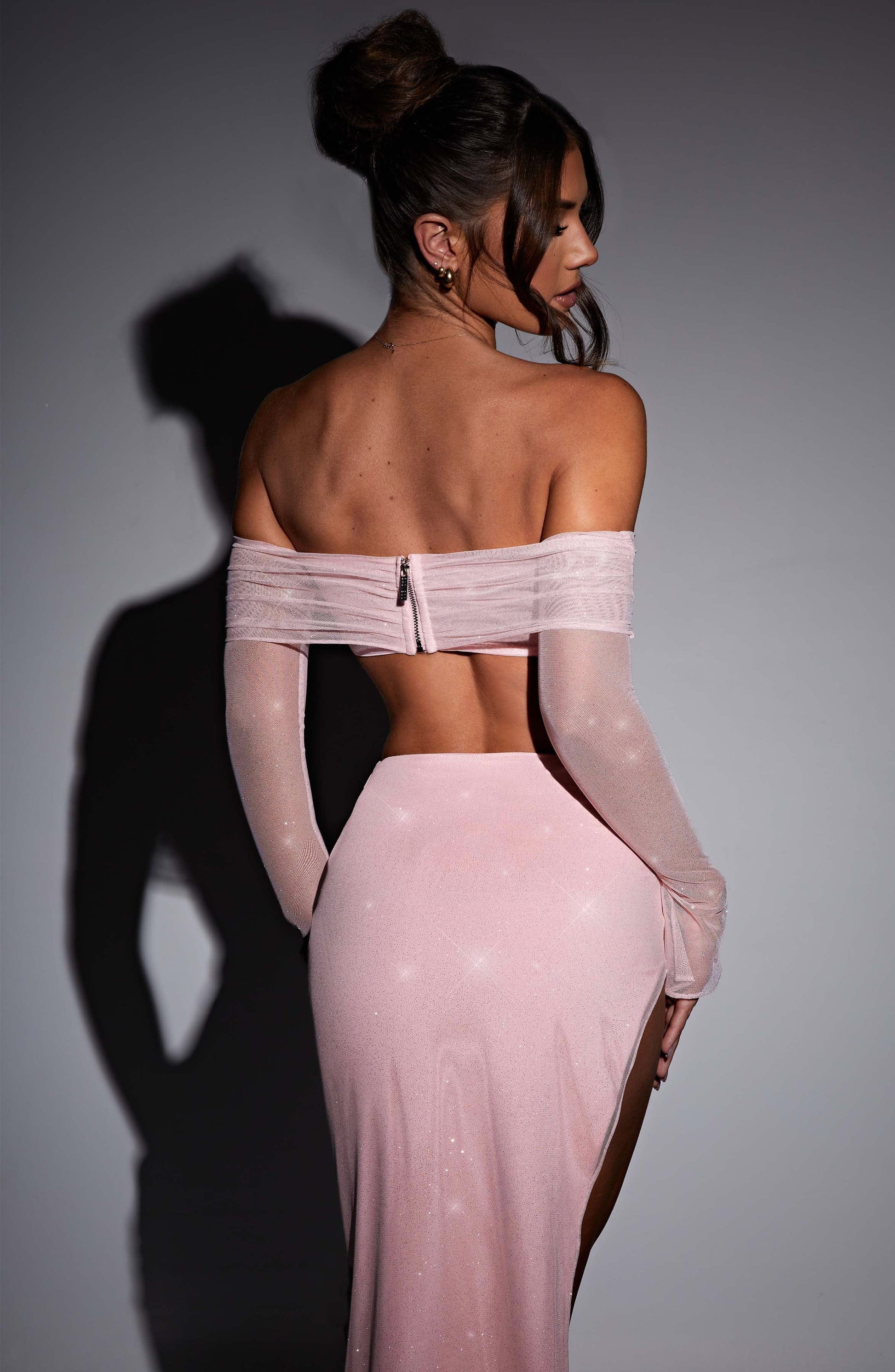 Jana Maxi Etek - Pembe Sparkle