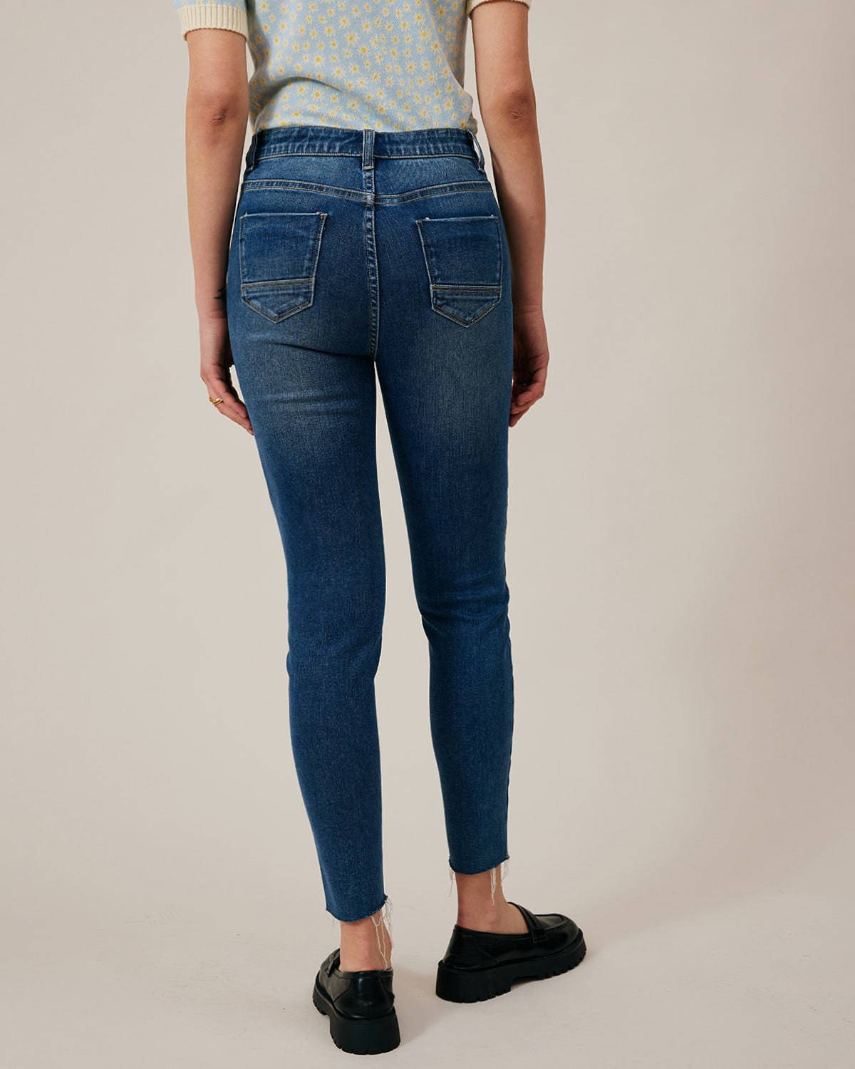 Shewess™ Birinci Sınıf Kumaştan Yüksek Belli Skinny Jeans
