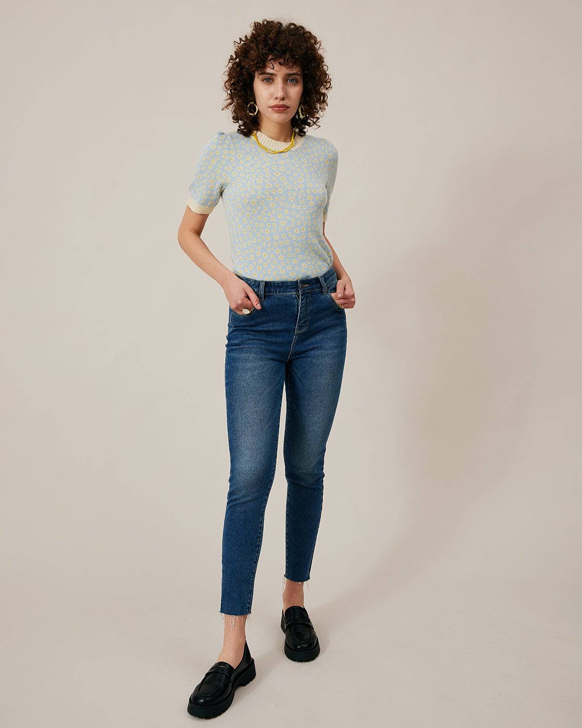 Shewess™ Birinci Sınıf Kumaştan Yüksek Belli Skinny Jeans