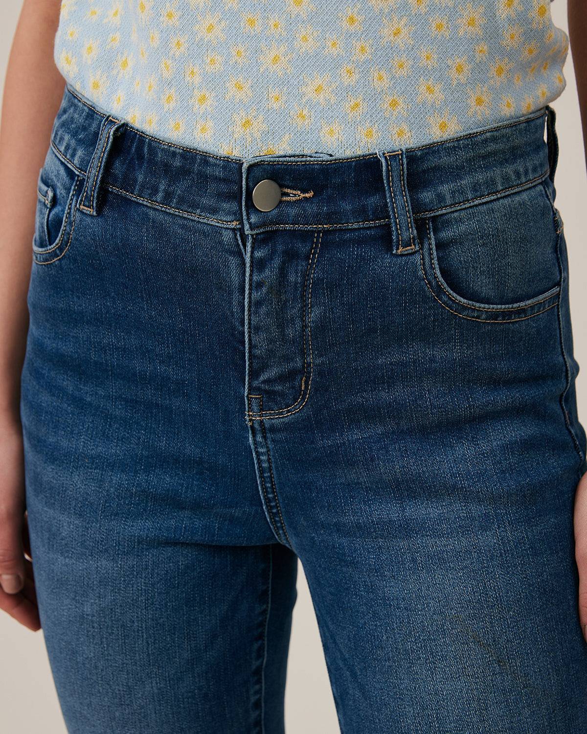 Shewess™ Birinci Sınıf Kumaştan Yüksek Belli Skinny Jeans