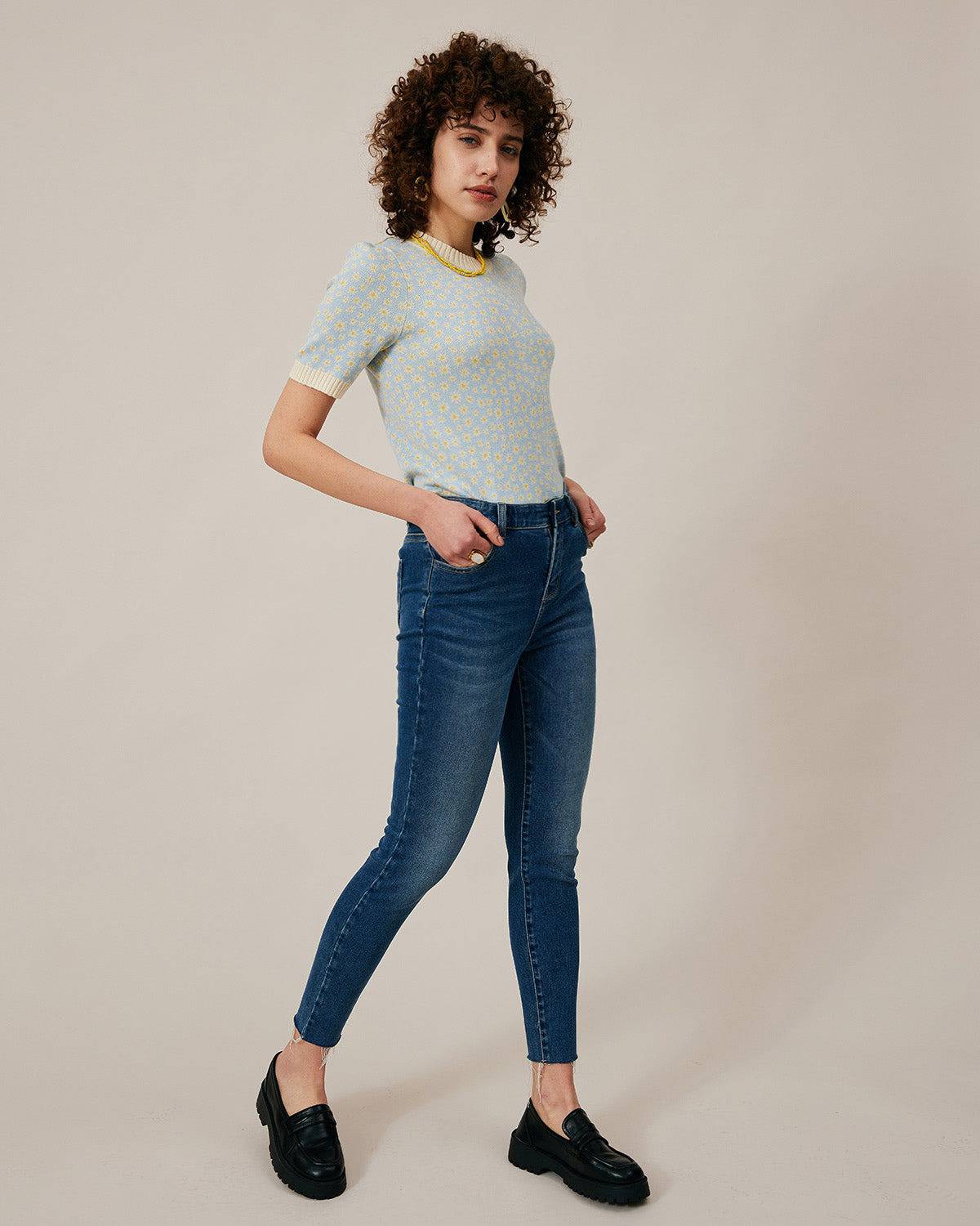 Shewess™ Birinci Sınıf Kumaştan Yüksek Belli Skinny Jeans