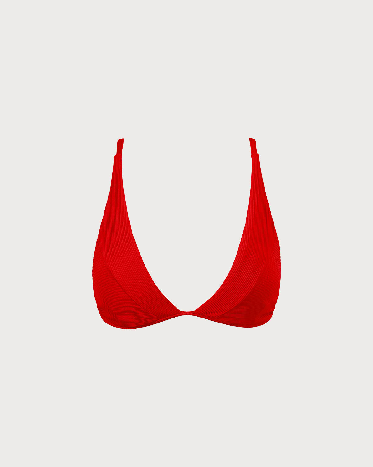 Shewess™ Kırmızı Ribanalı Çapraz Sırtlı Bikini Üstü
