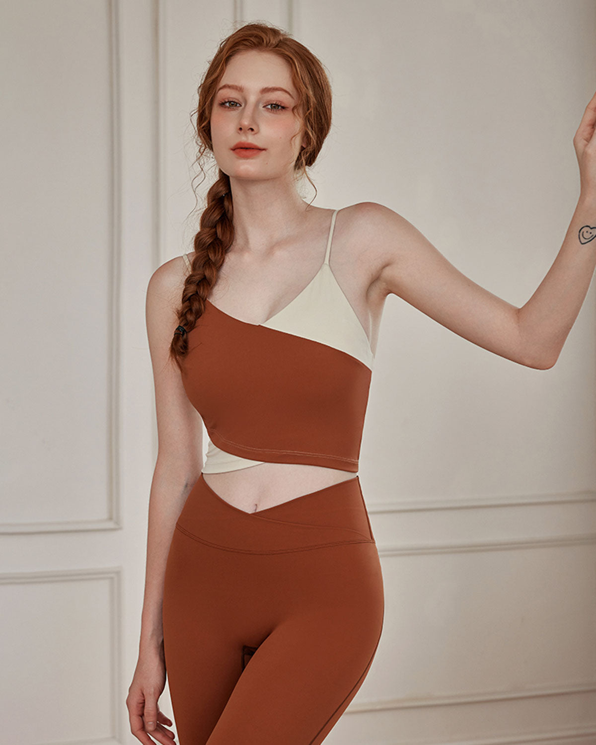 Shewess™ Kahverengi Kontrastlı Camiş - Orta Destek
