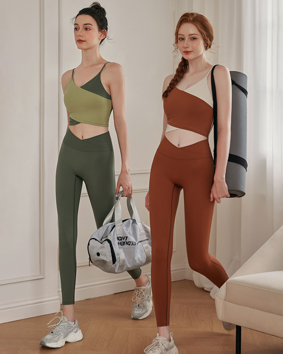Shewess™ Yeşil Kontrastlı Camiş - Orta Destek