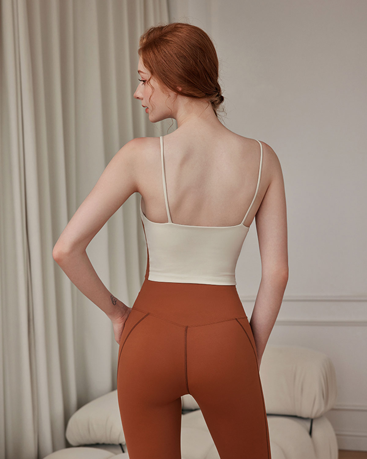 Shewess™ Kahverengi Kontrastlı Camiş - Orta Destek