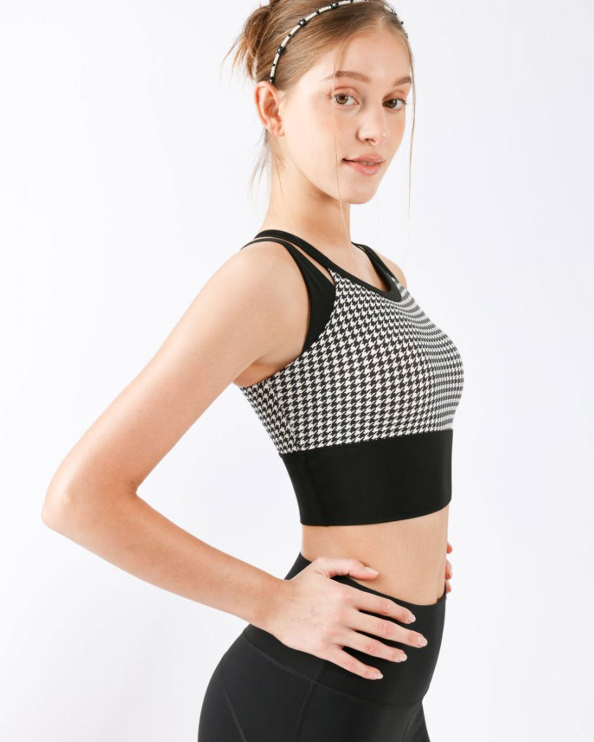Shewess™ Siyah X-Cross Yoga Atlet - Hafif Destekli
