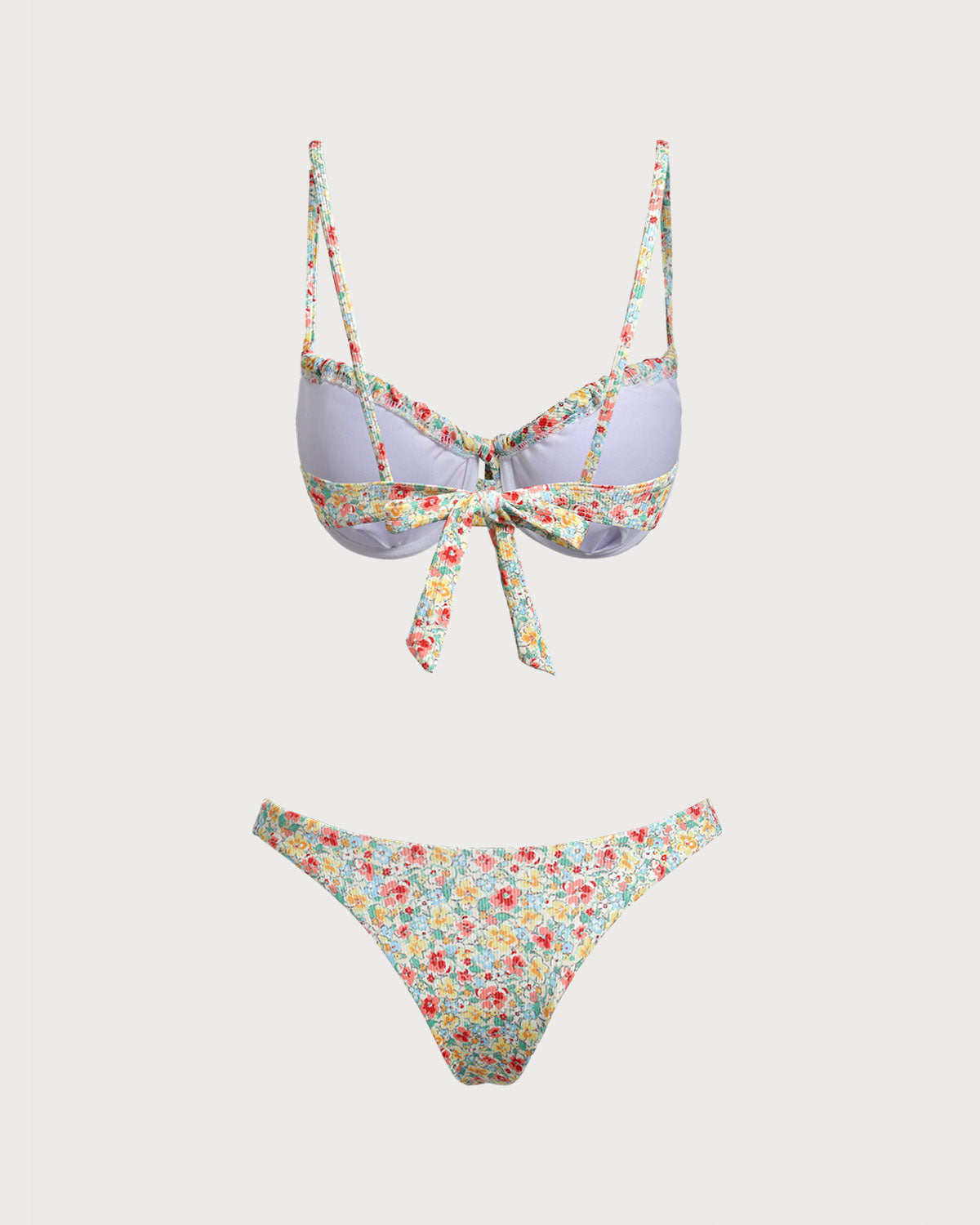 Shewess™ Yeşil Çiçekli Twist Bikini Takımı